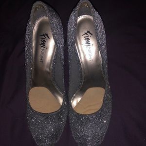 Black and Silver Pumps